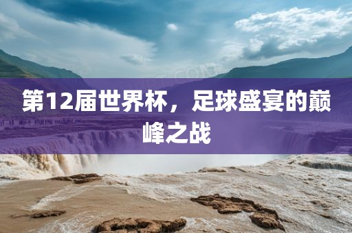 第12届世界杯，足球盛宴的巅峰之战
